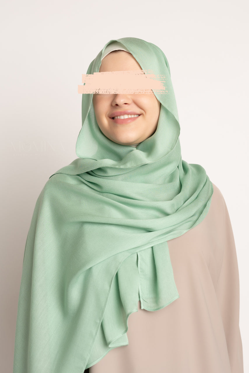 Luxury Modal Hijab - Tea Green