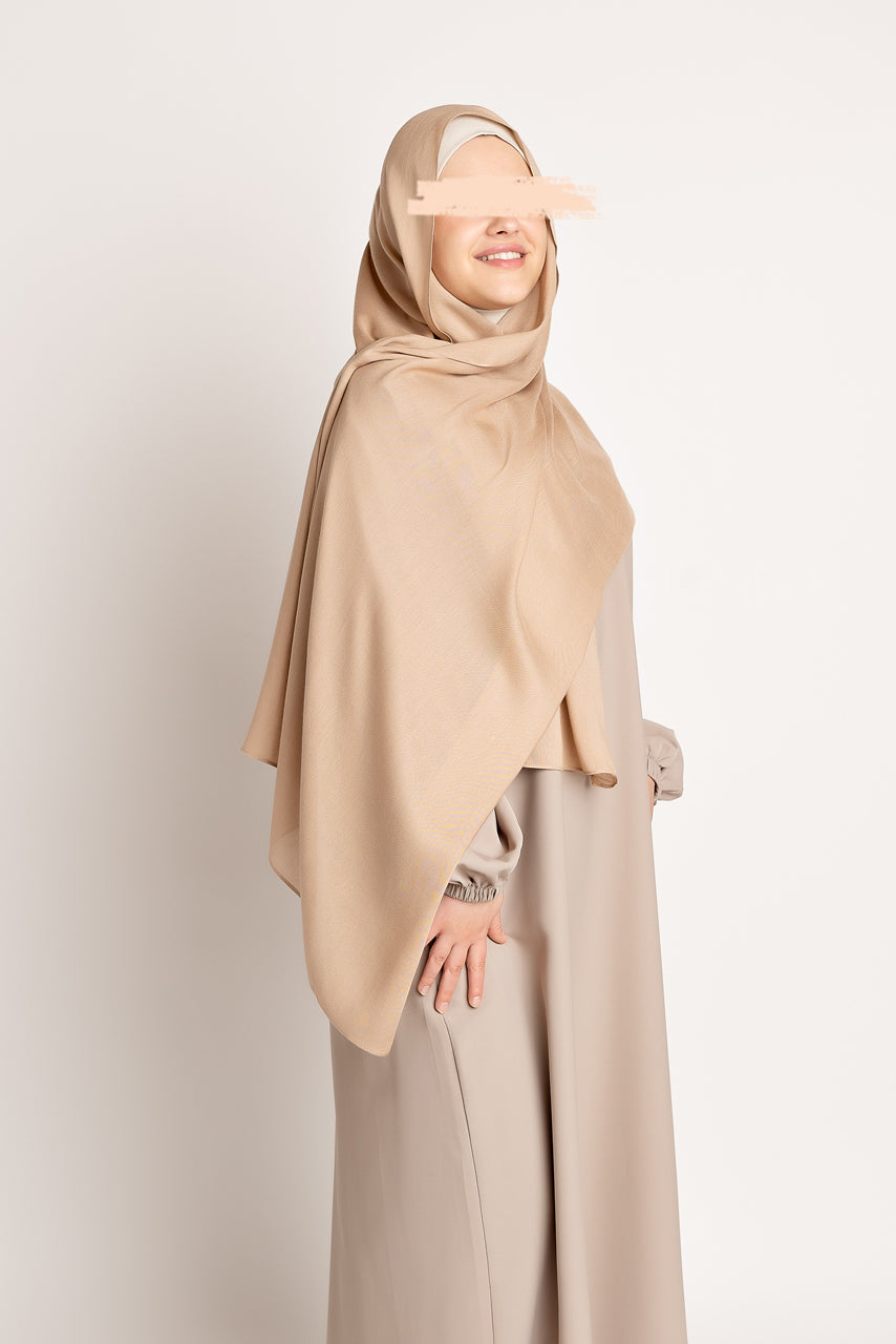 Luxury Modal Hijab - Wheat