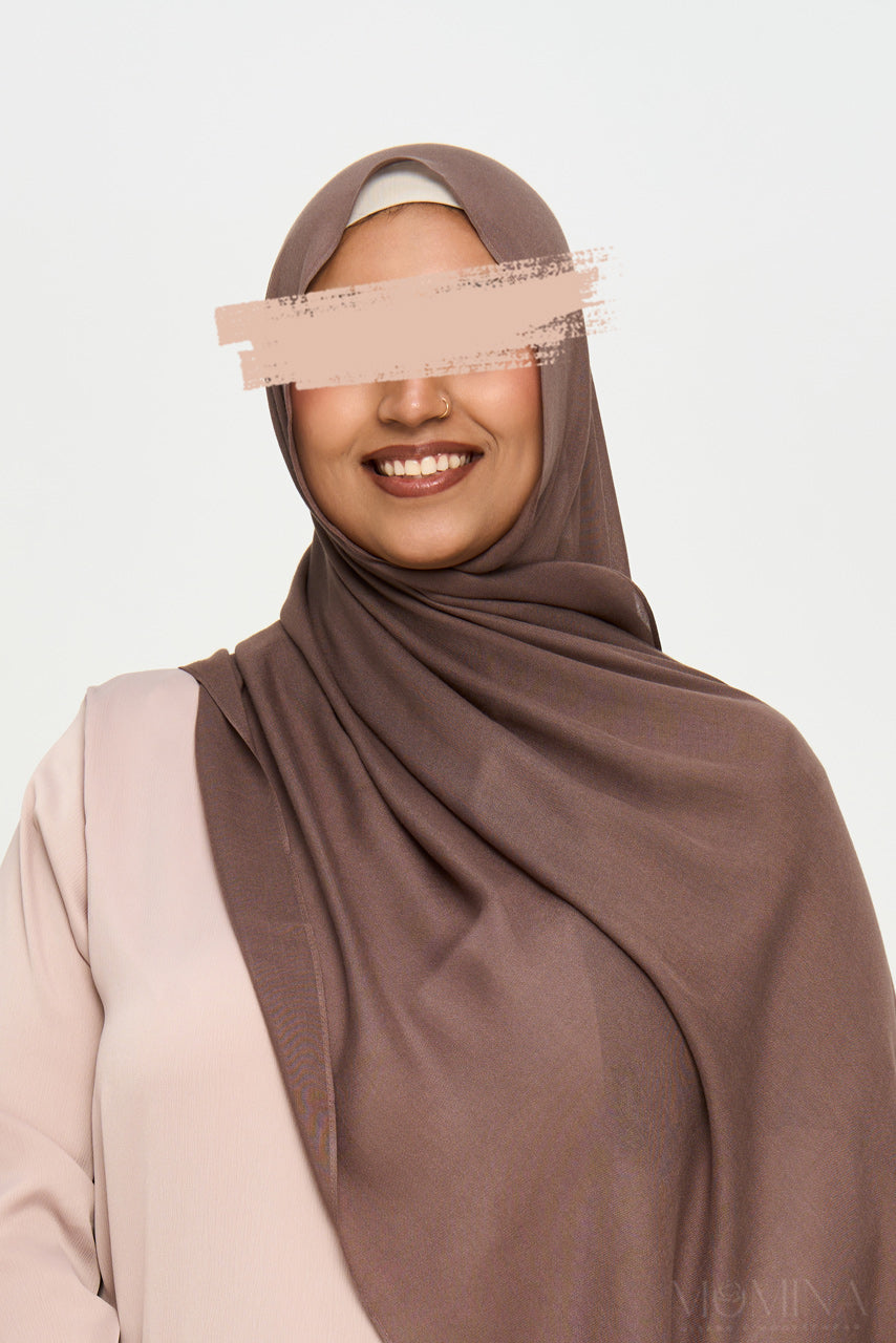 Luxury Modal Hijab - Willow Brown