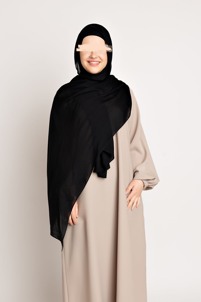 Ensemble hijab et bonnet de luxe en modal assorti - Kajal