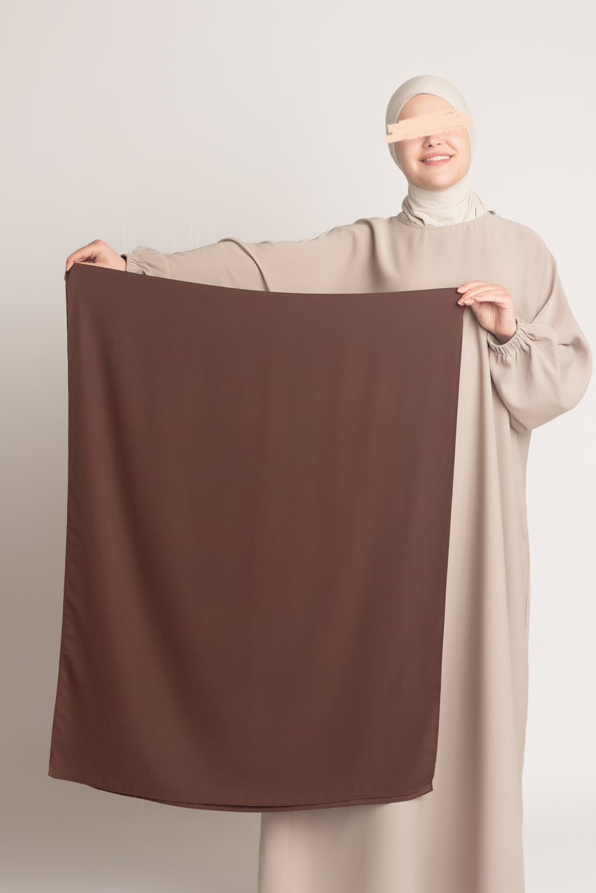 Medina Silk Hijab - Americano