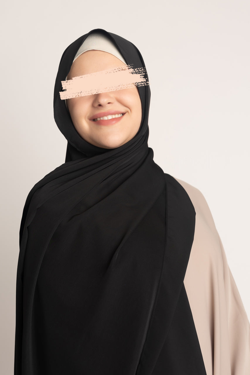 Medina Silk Hijab - Kohl