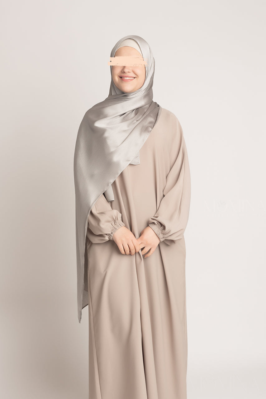 Satin Crinkle Hijab - Moondust