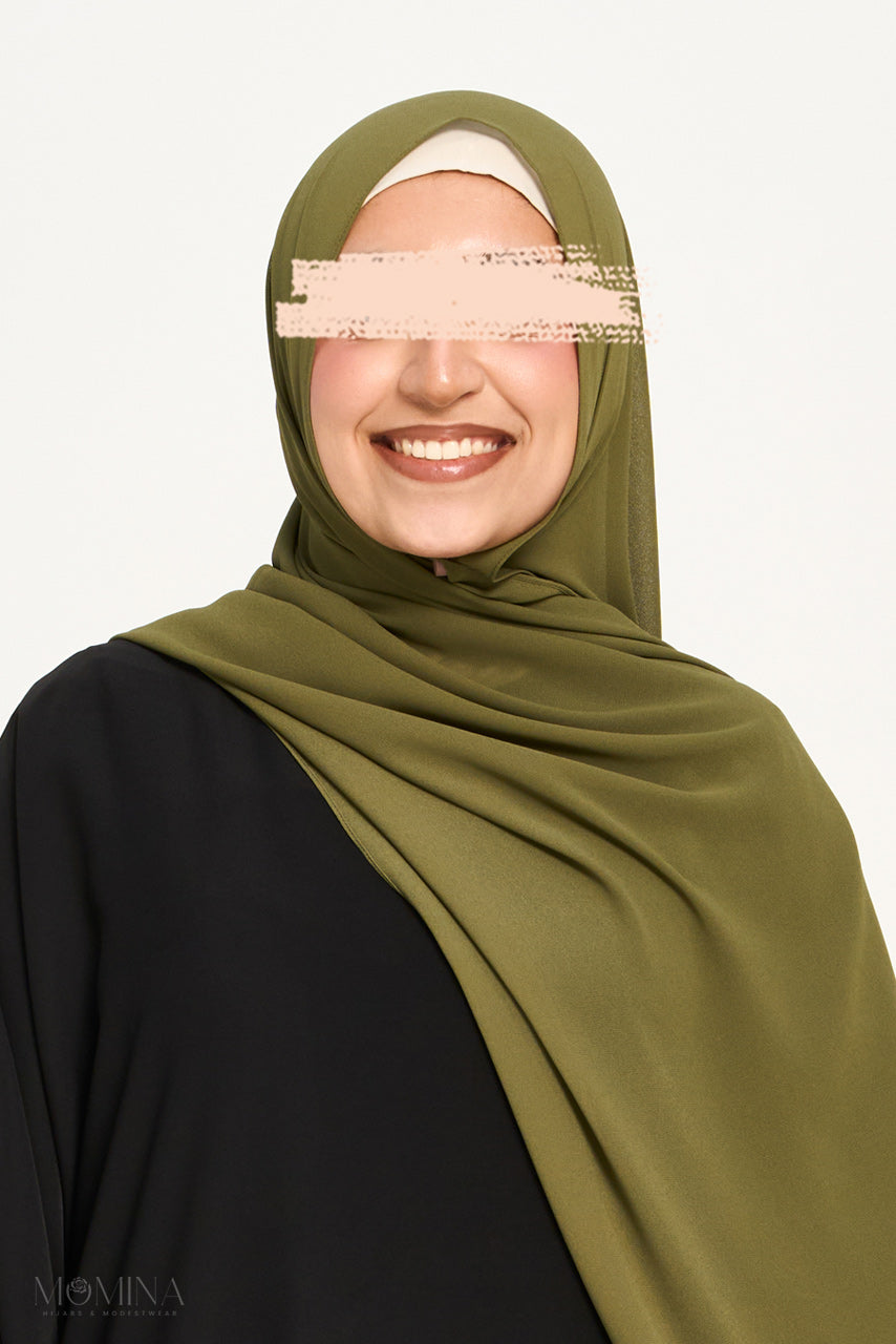 Hijab Mousseline Premium - Asperge
