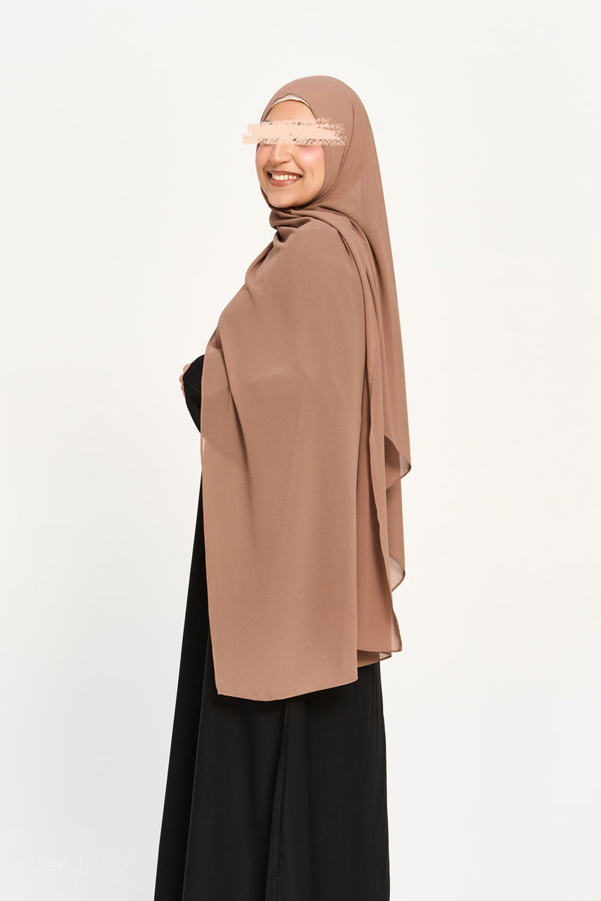 Hijab Mousseline Premium - Chai Latte