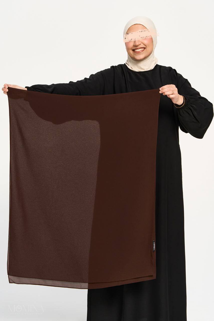 Hijab Mousseline Premium - Noix de Coco