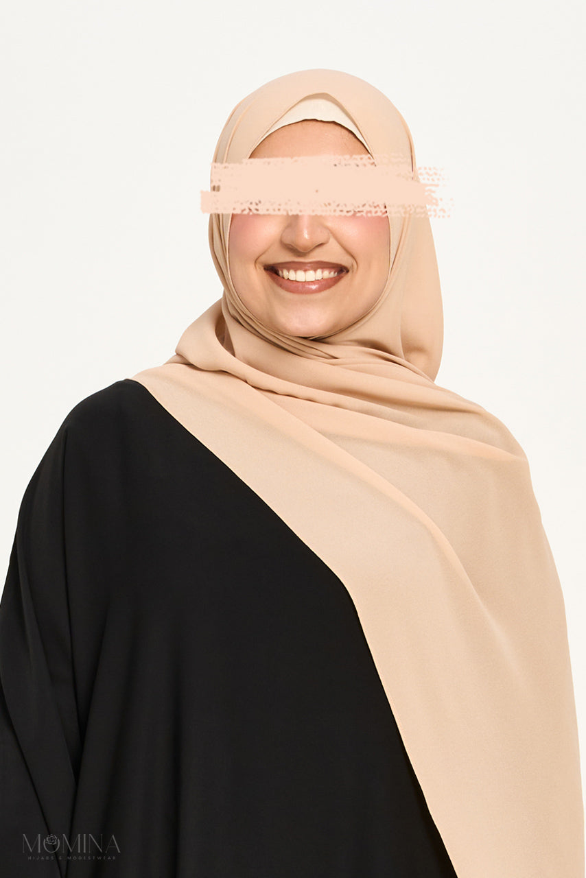 Premium Chiffon Hijab - Desert Sand