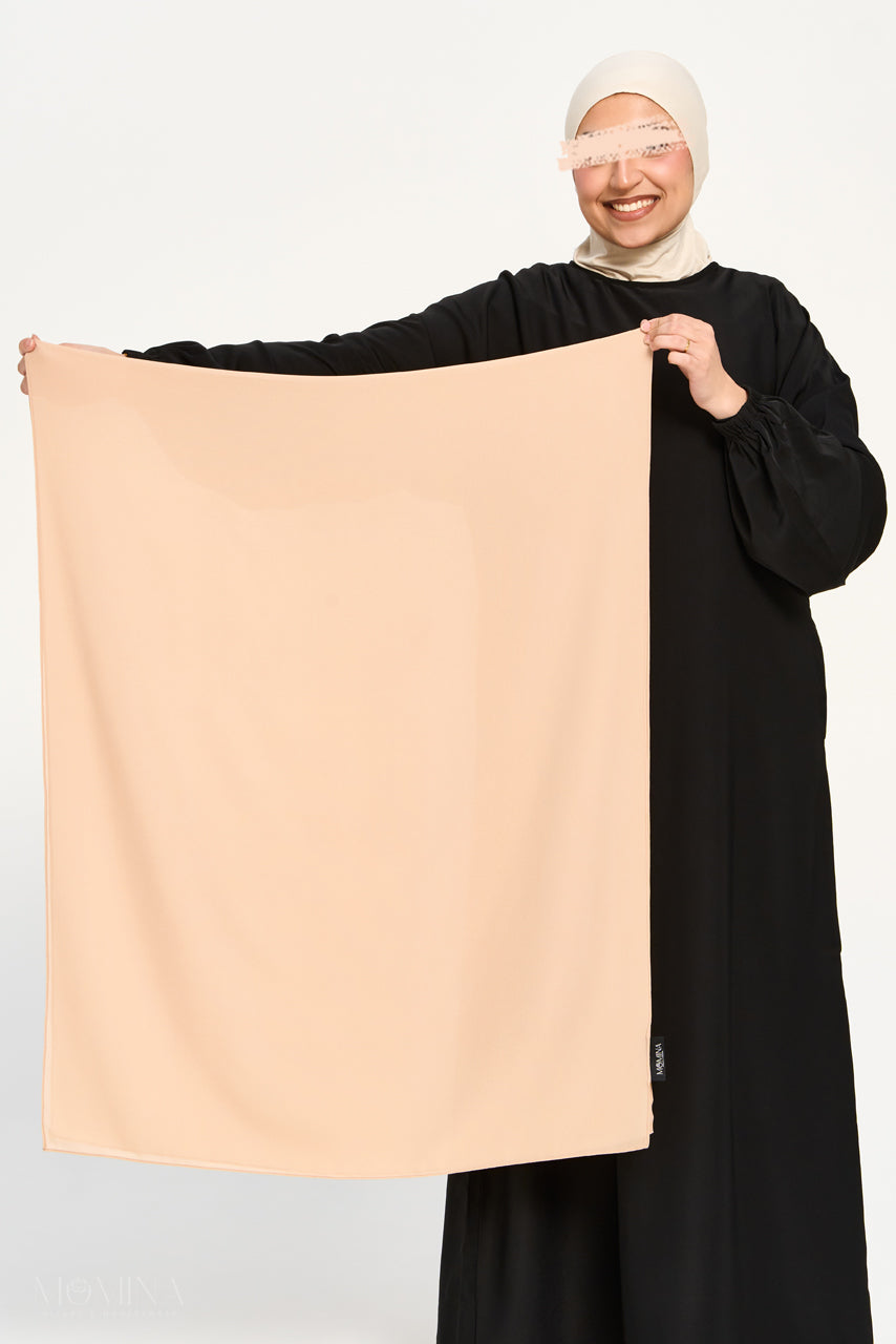Hijab Mousseline Premium - Sable du Désert