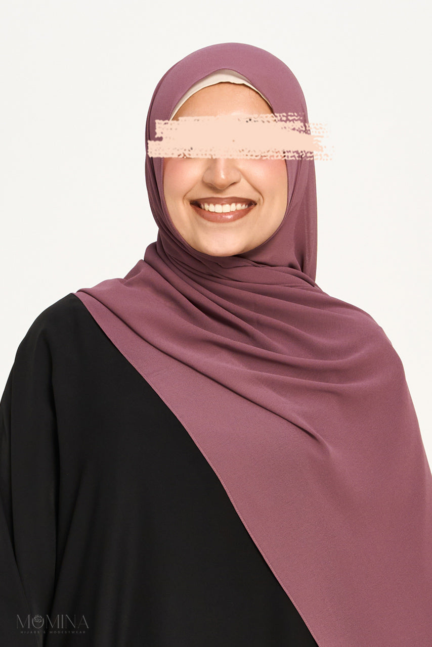 Hijab Mousseline Premium - Figue