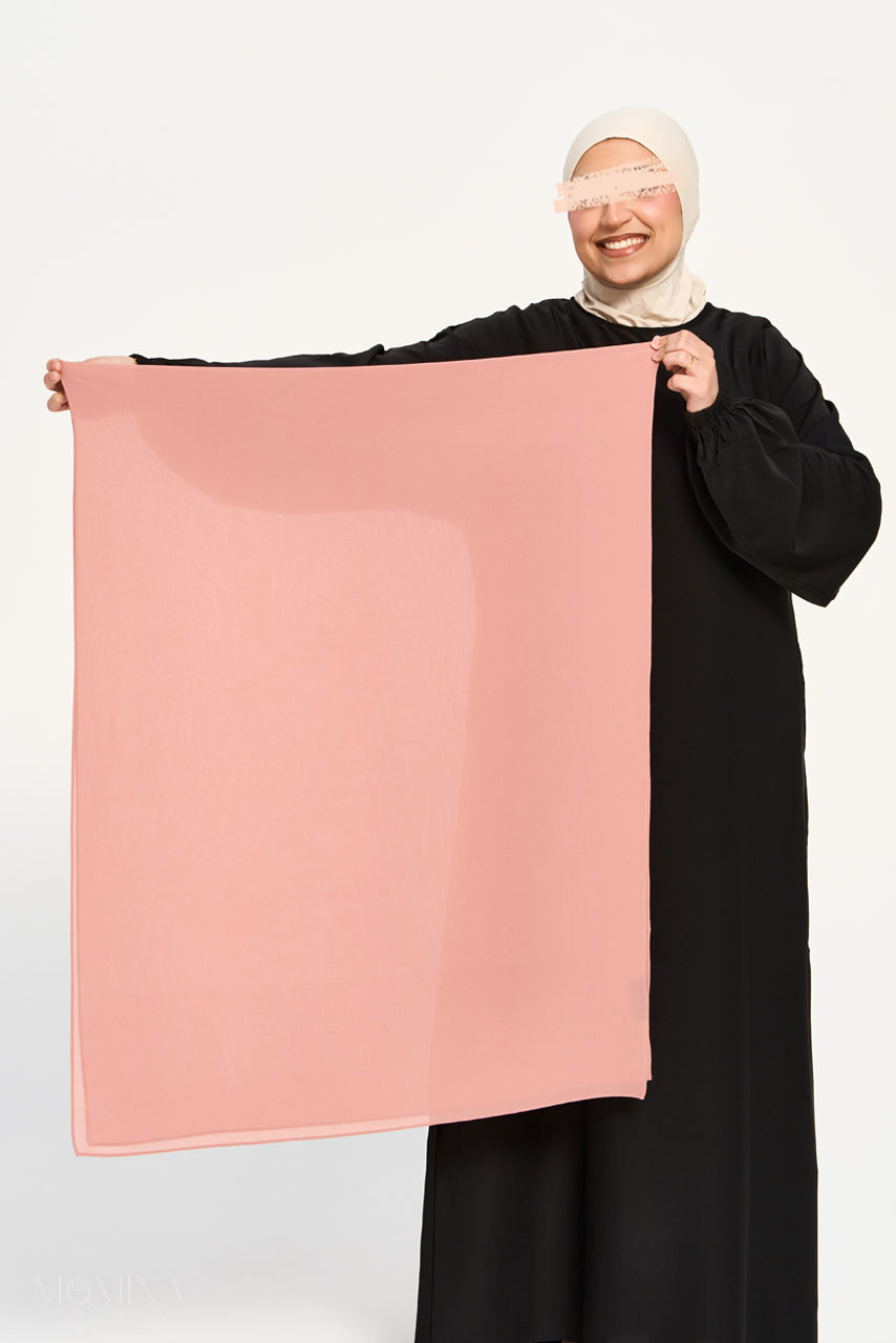 Hijab Mousseline Premium - Macaron Français