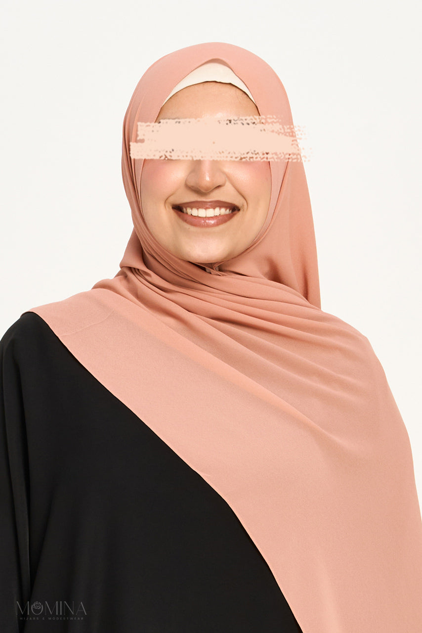 Hijab Mousseline Premium - French Rose