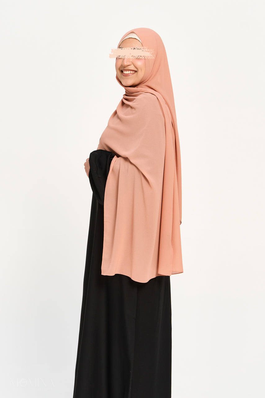 Hijab Mousseline Premium - French Rose