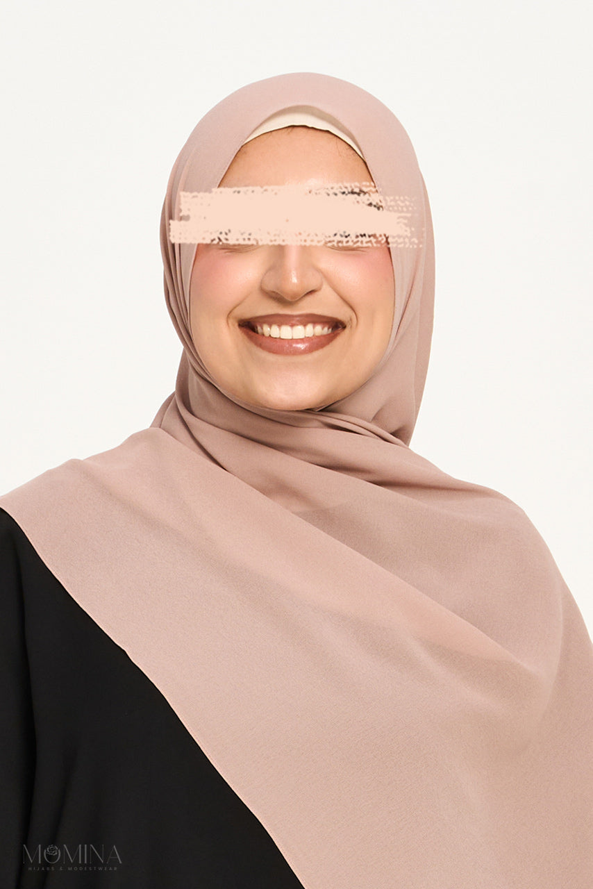 Premium Chiffon Hijab - Vanilla Chai