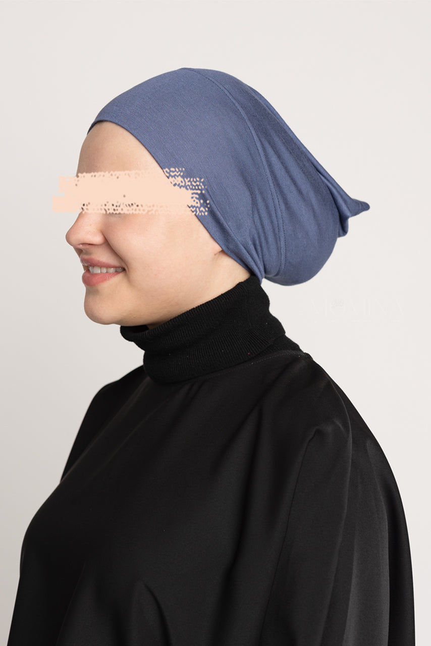 Premium Hijab Undercap - Blue Ink