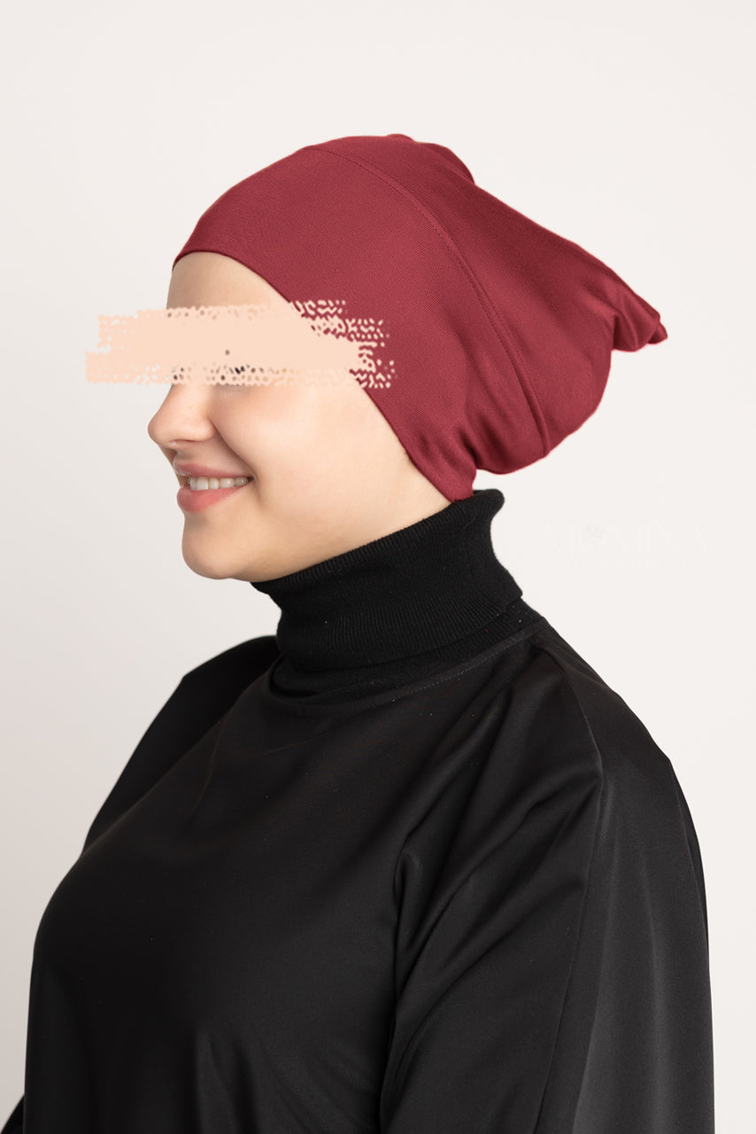 Sous-Casquette Hijab Premium - Cerise