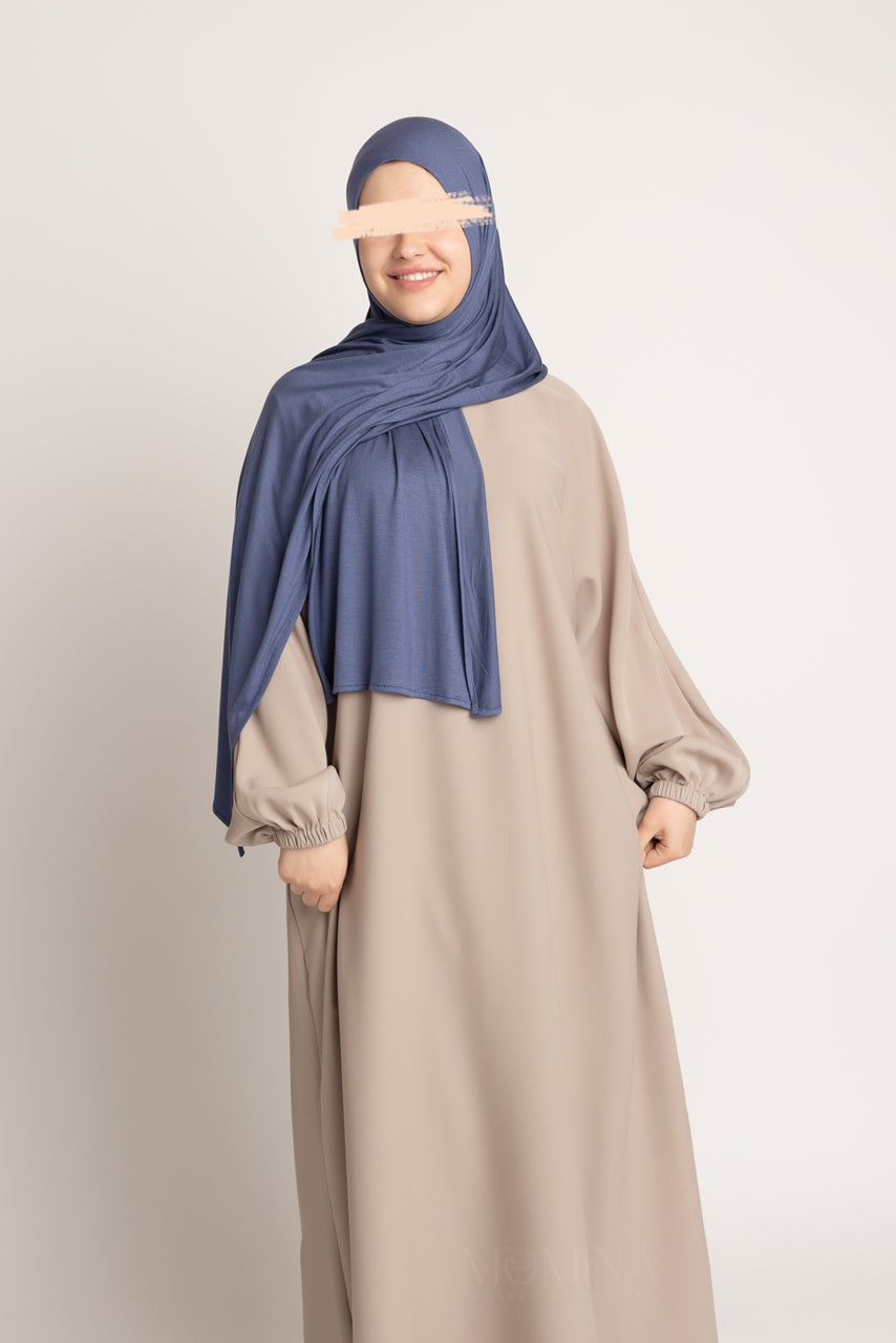 Hijab Jersey Premium - Encre Bleue