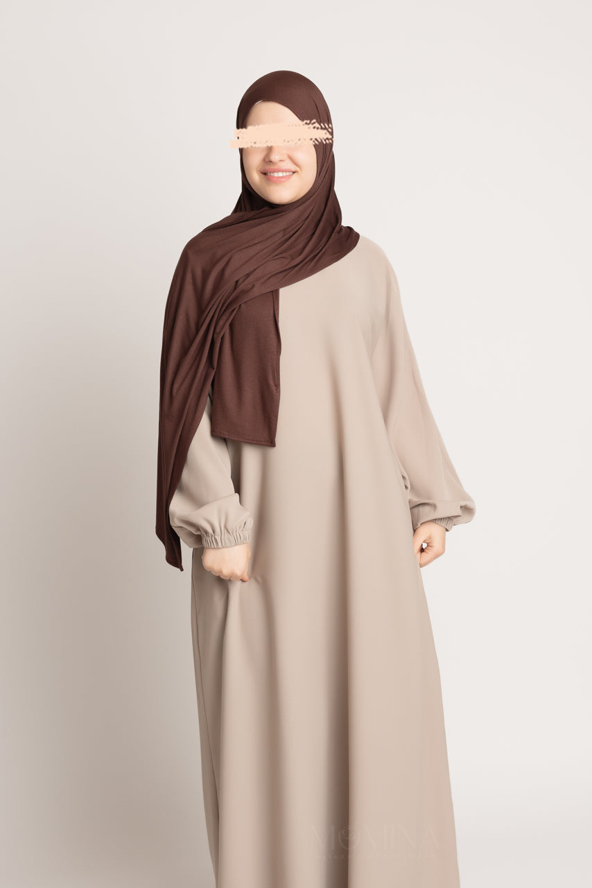 Hijab Jersey Premium - Brownie