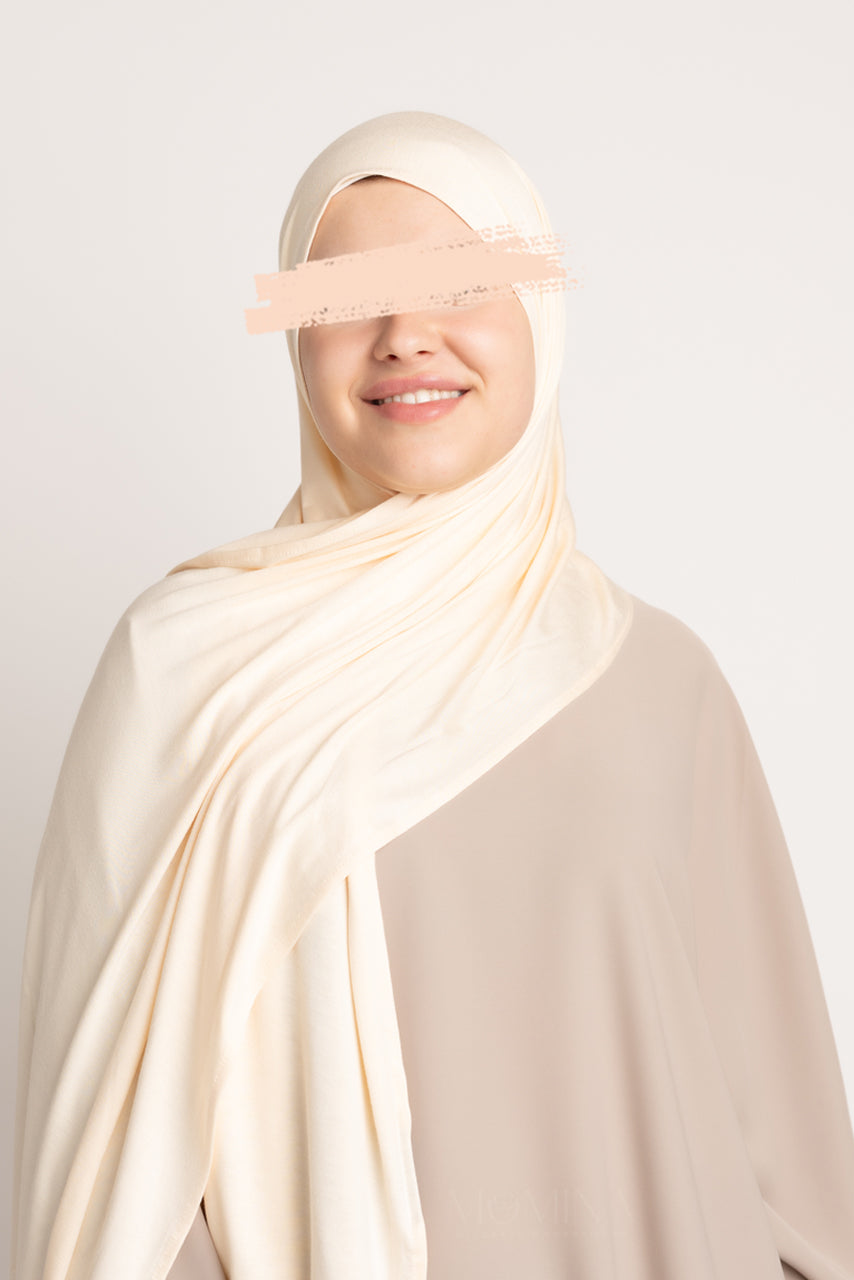 Hijab Jersey Premium - Beurre