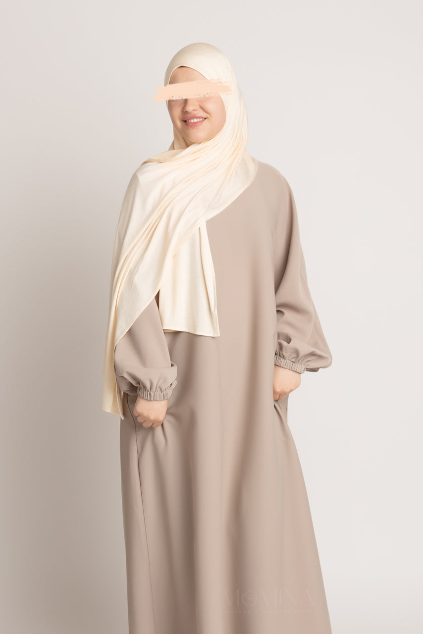 Hijab Jersey Premium - Beurre