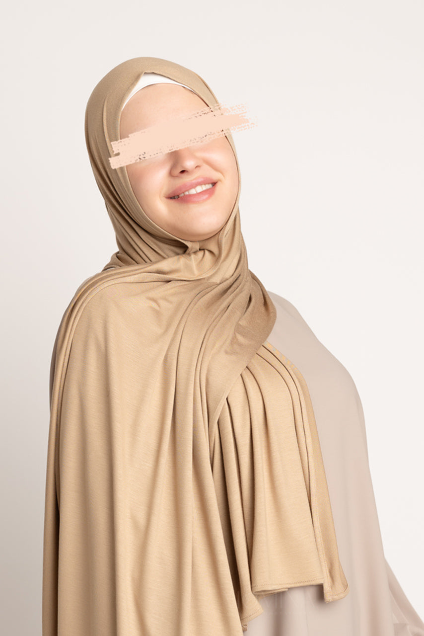 Premium Jersey Hijab - Buttercup