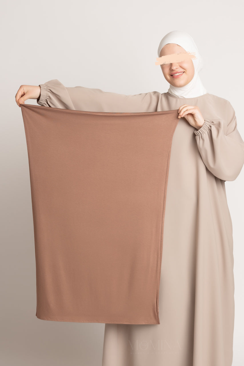 Hijab Jersey Premium - Châtaigne