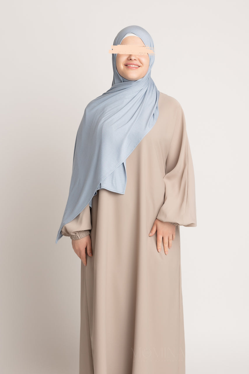 Hijab Jersey Premium - Bleu Cristal