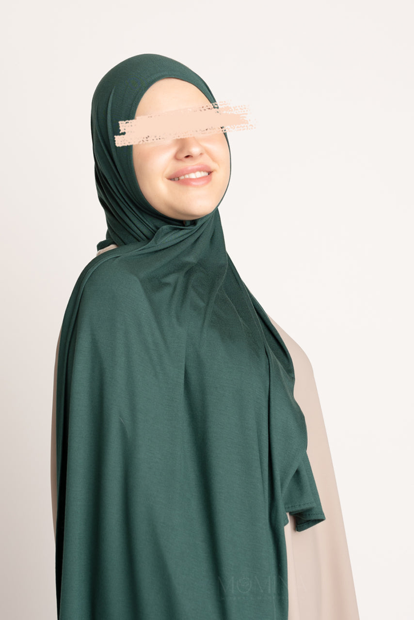 Premium Jersey Hijab - Evergreen