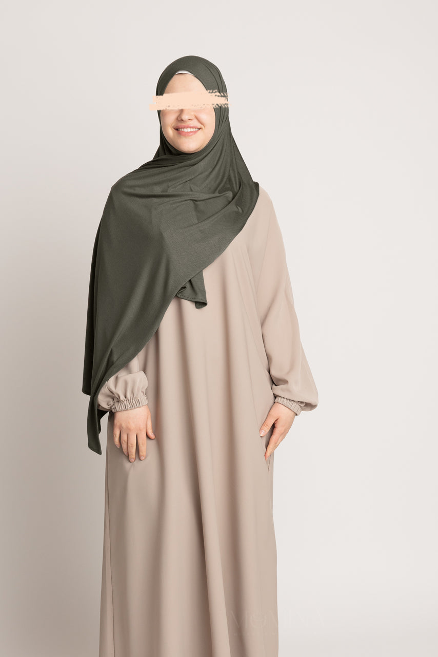 Hijab Jersey Premium - Gun Metal