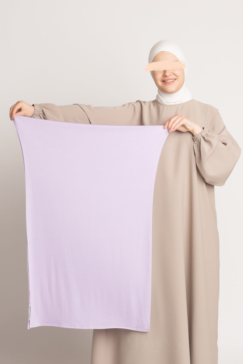 Matching Premium Jersey Hijab & Undercap Set - Lavender Ice