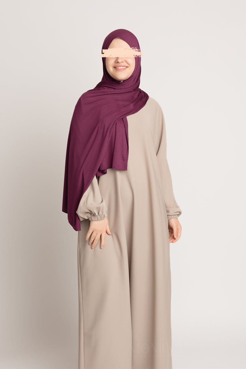 Hijab Jersey Premium - Acajou