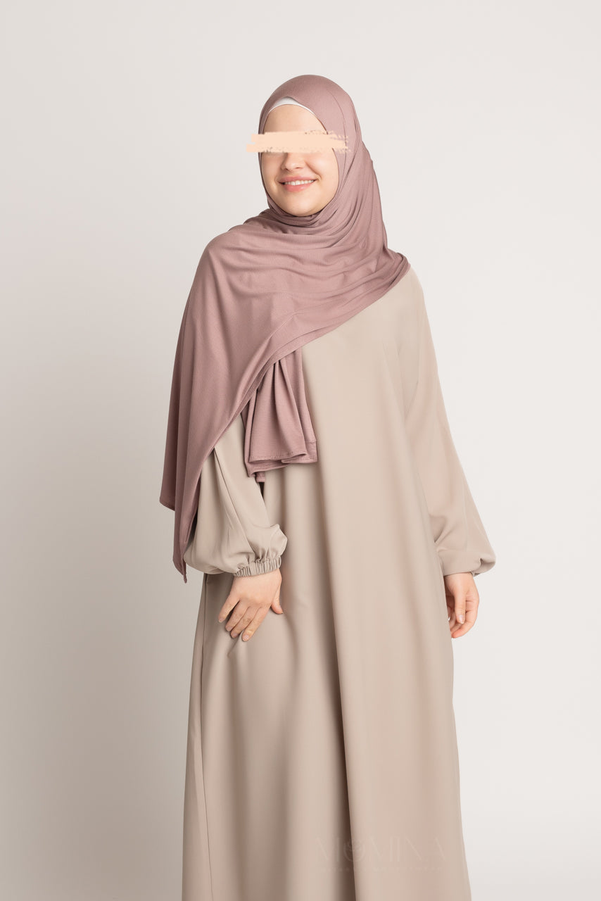 Premium Jersey Hijab - Mocha