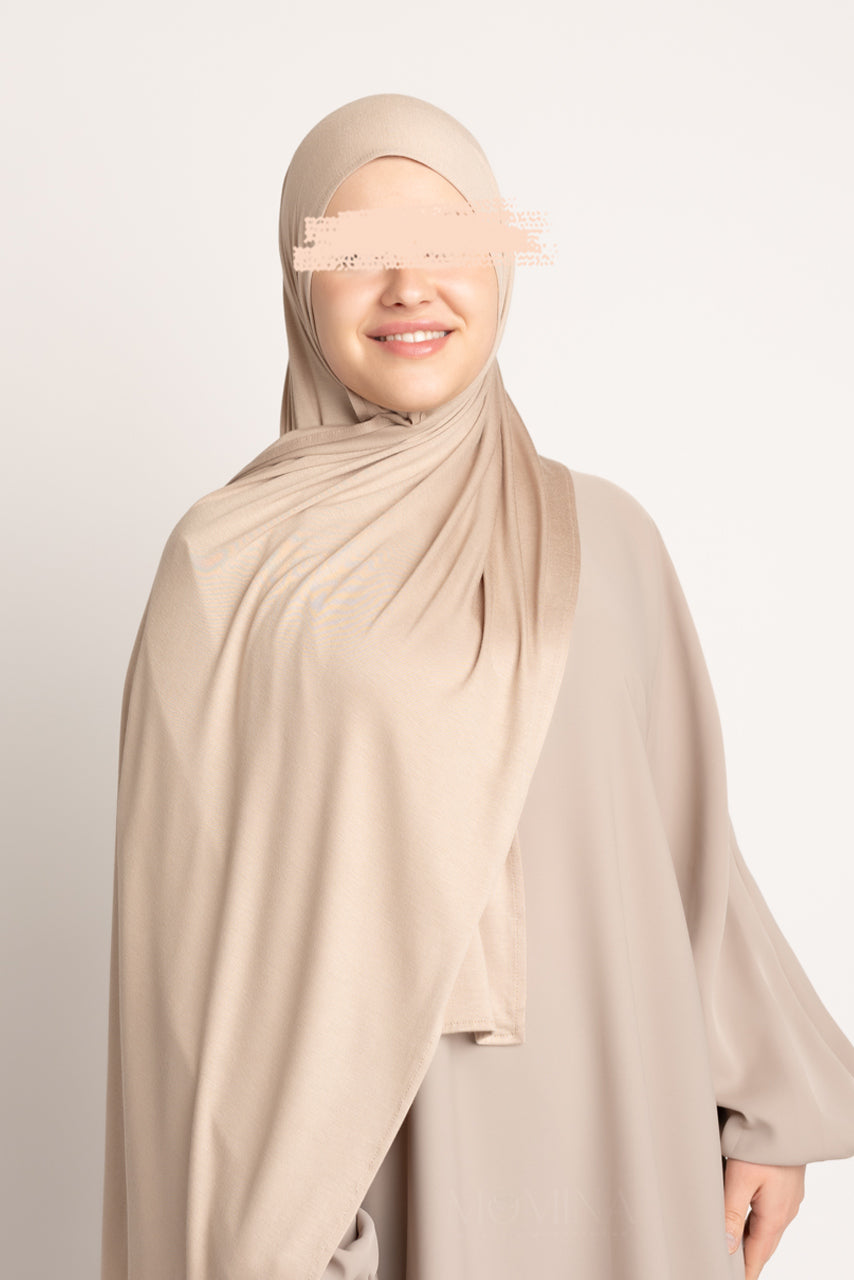 Hijab Jersey Premium - Avoine