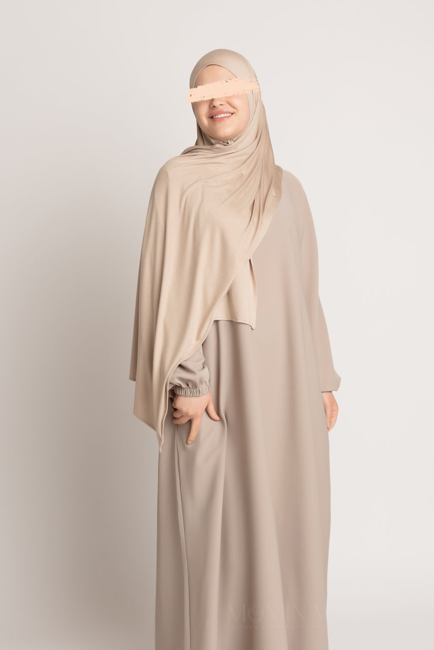 Hijab Jersey Premium - Avoine