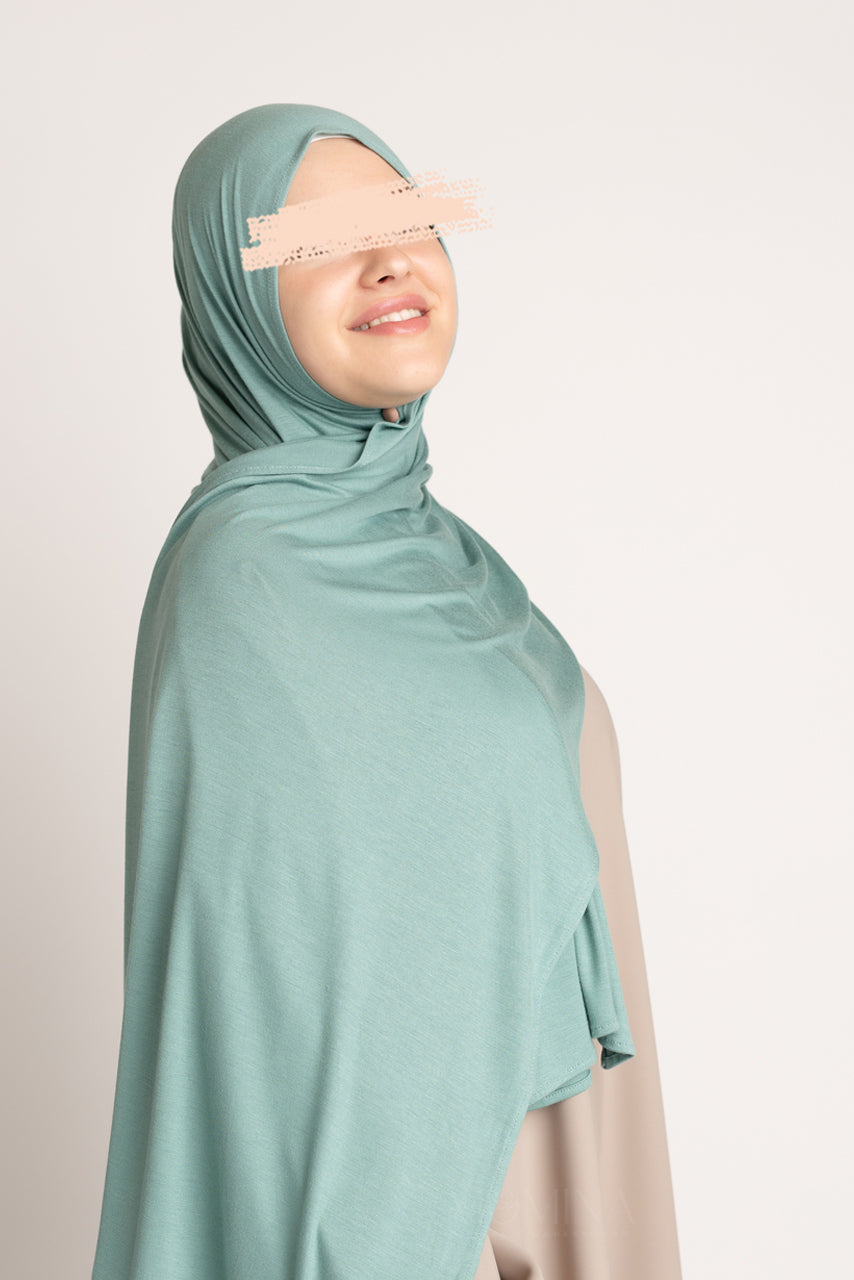 Hijab Jersey Premium - Menthe Pâle