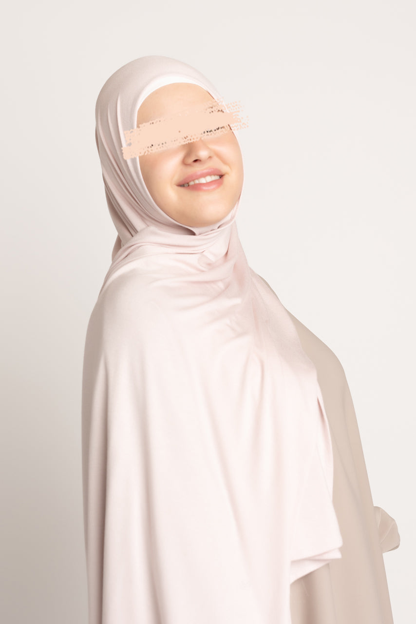 Premium Jersey Hijab - Pink Pearl