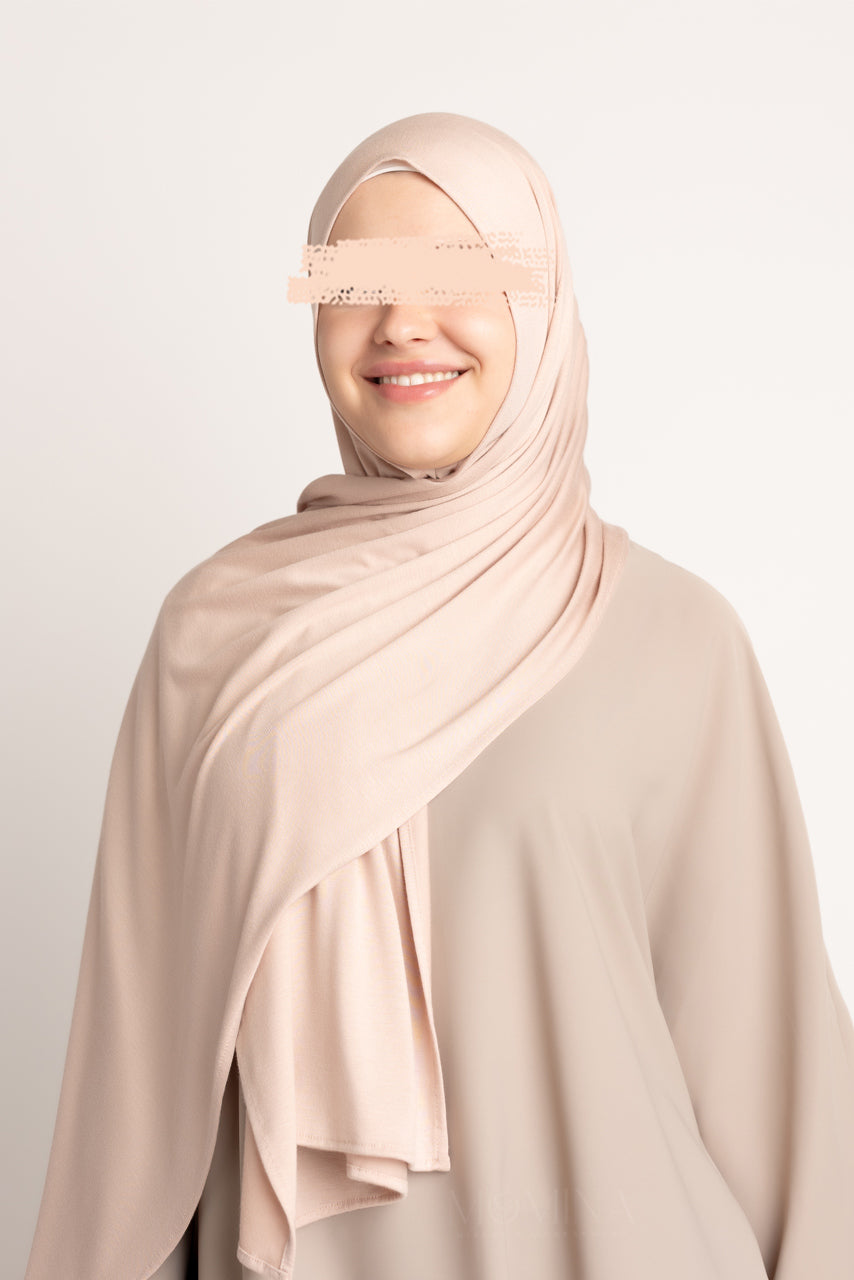 Hijab Jersey Premium - Praliné