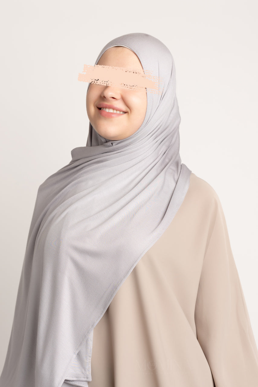 Hijab Jersey Premium - Fumée