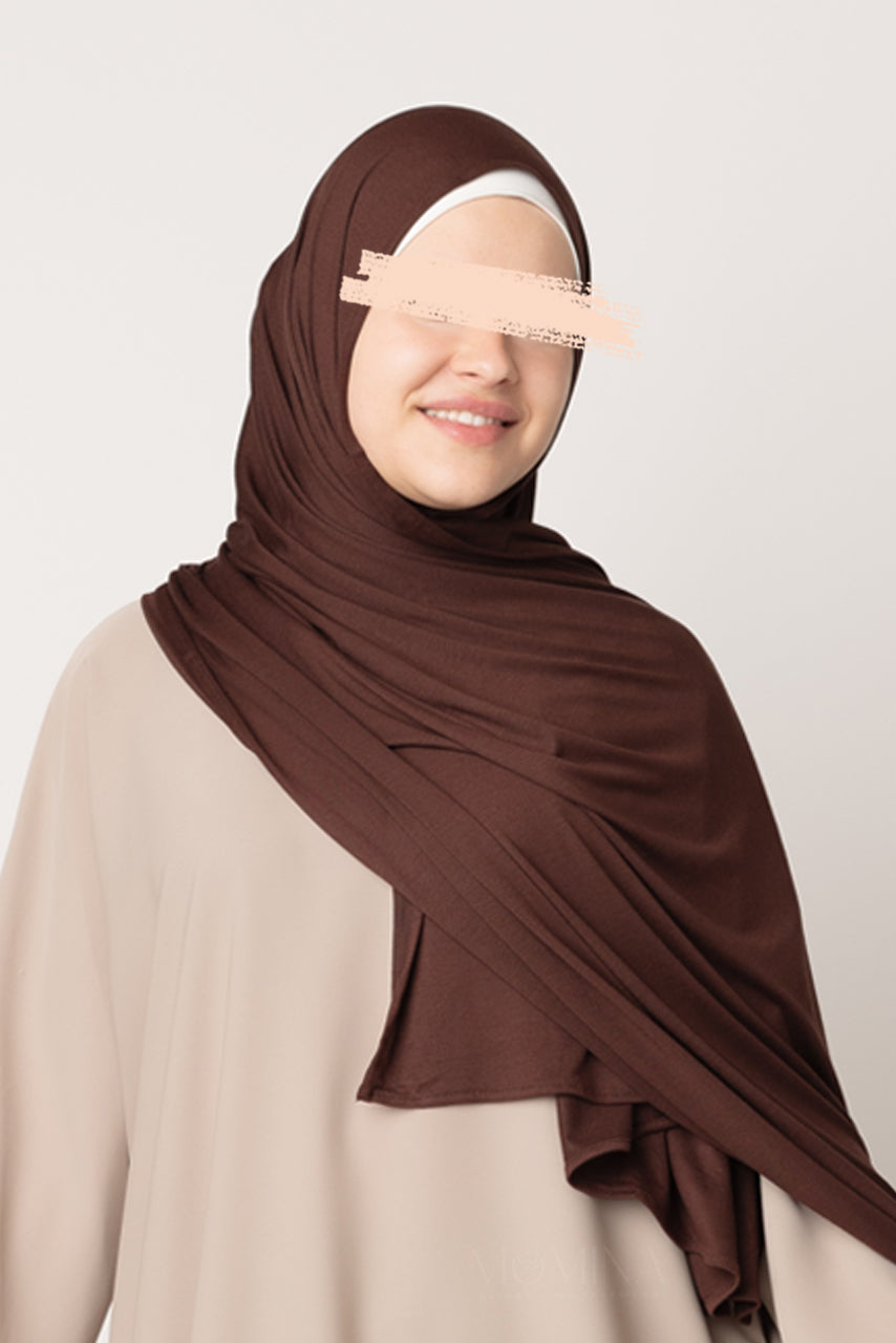 Hijab Maxi Jersey Premium - Brownie