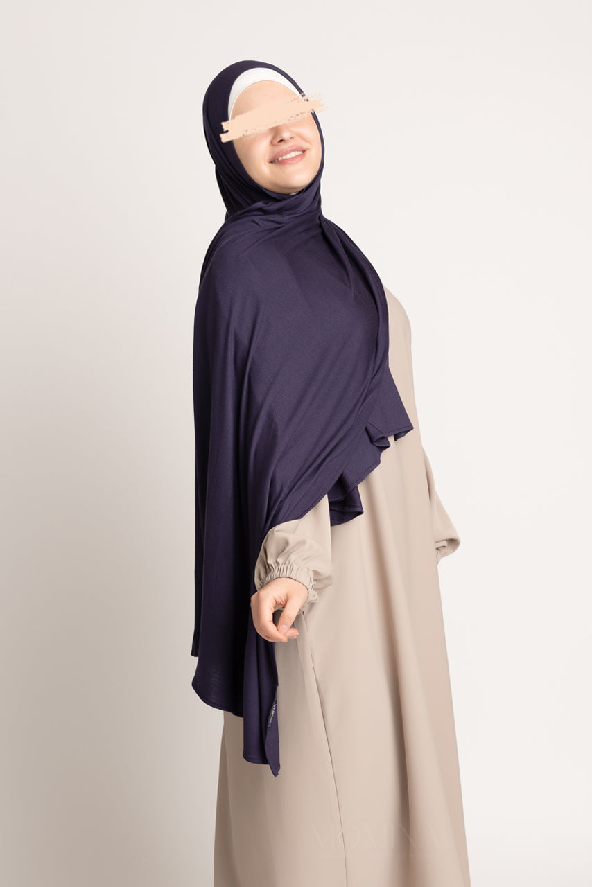 Hijab Maxi Jersey Premium - Indigo