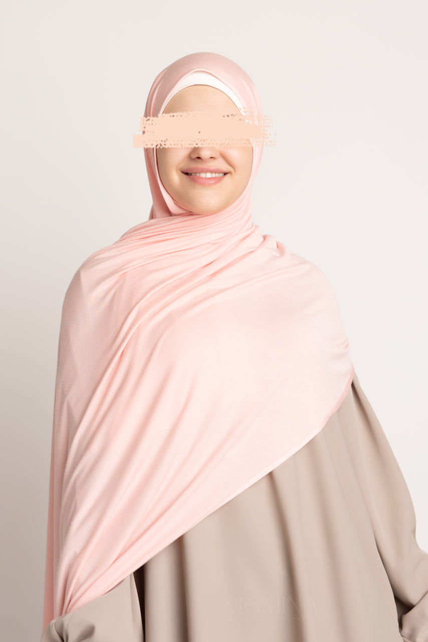 Premium Maxi Jersey Hijab - Rose Quartz