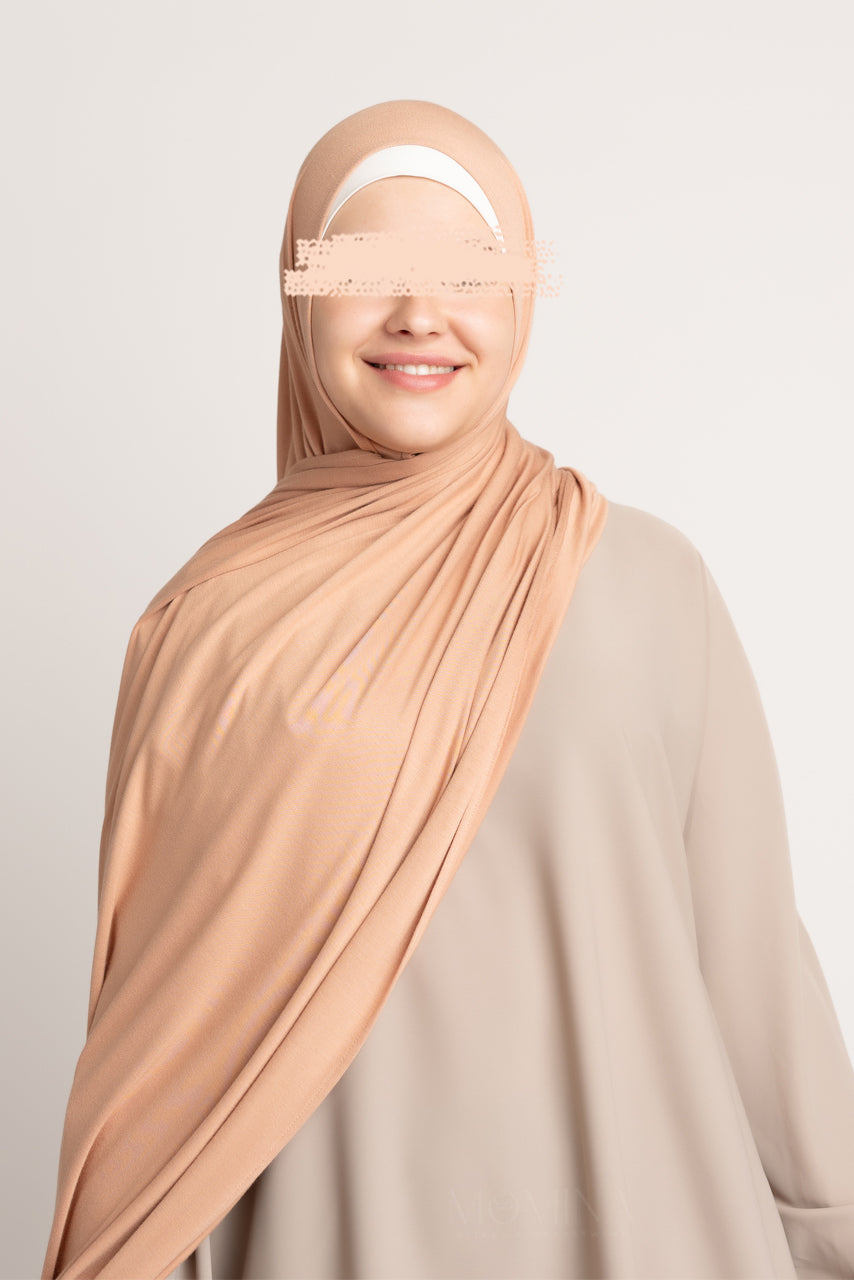 Premium Maxi Jersey Hijab - Toffee