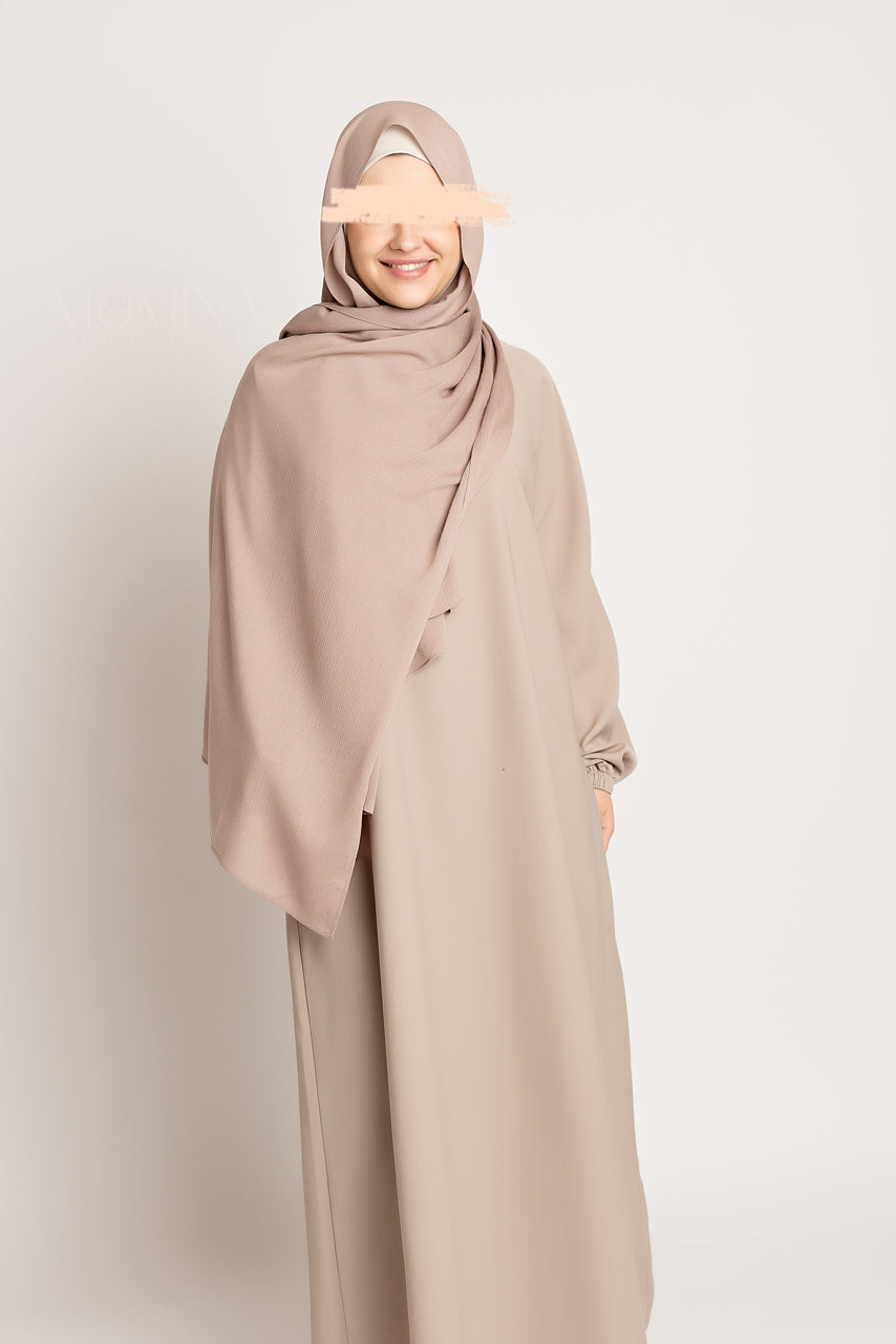 Hijab Rayonne Premium - Moka Clair