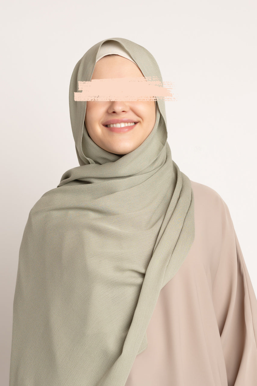 Premium Rayon Hijab - Sage Green