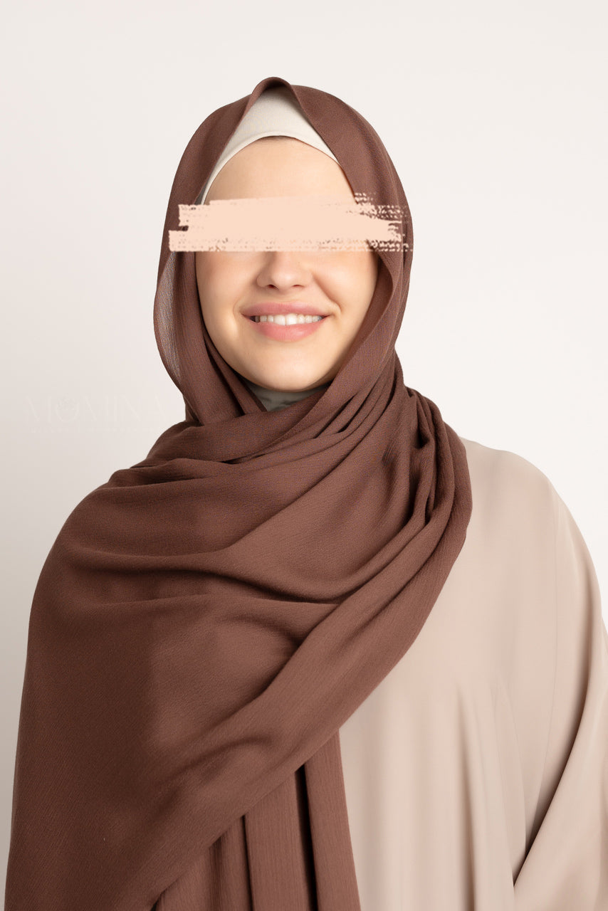 Premium Rayon Hijab - Mocha Brown