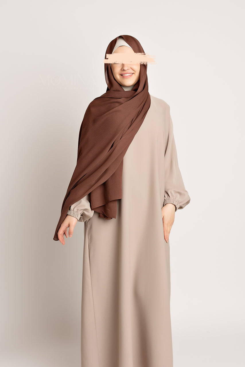 Premium Rayon Hijab - Mocha Brown