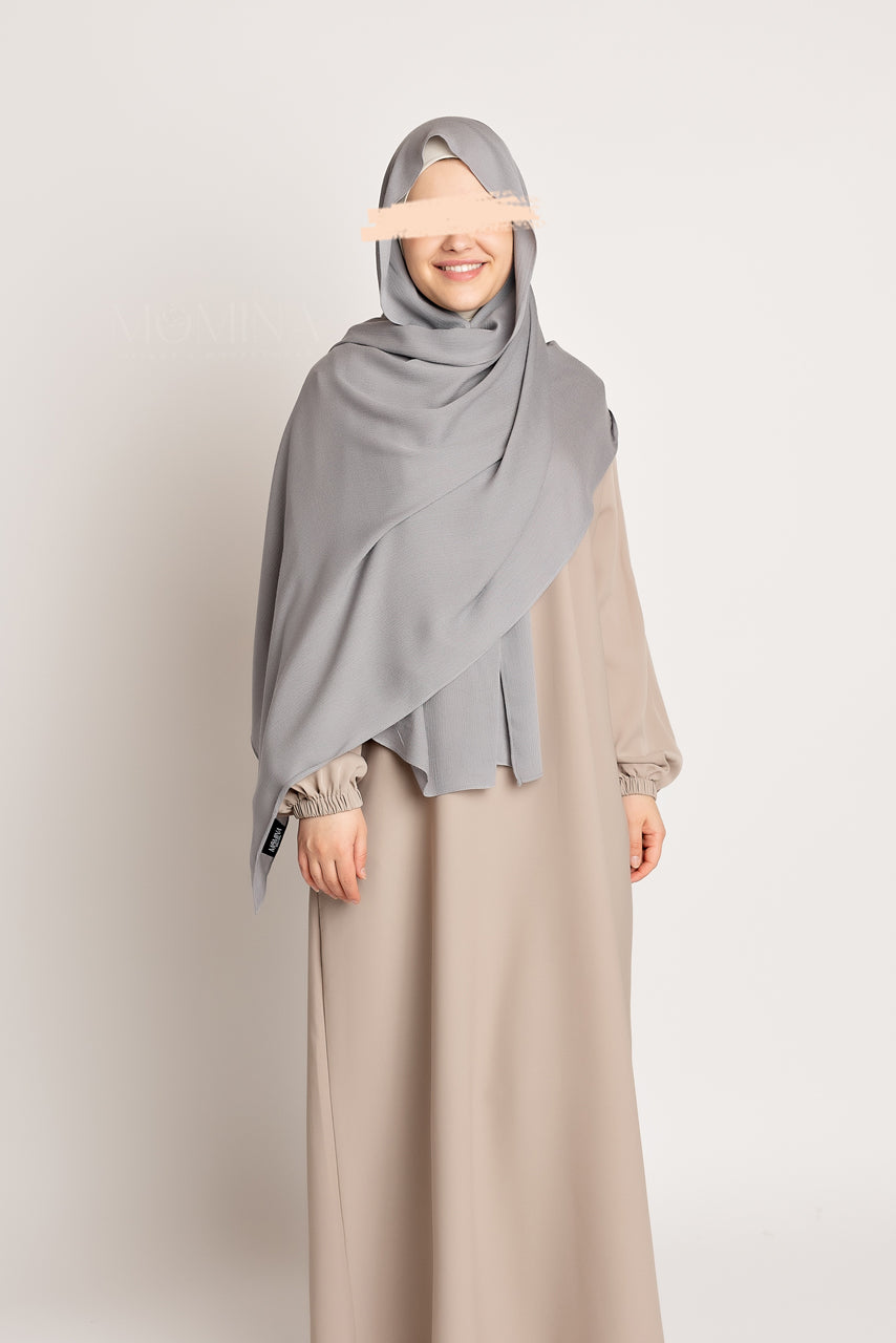 Hijab Rayonne Premium - Quicksilver