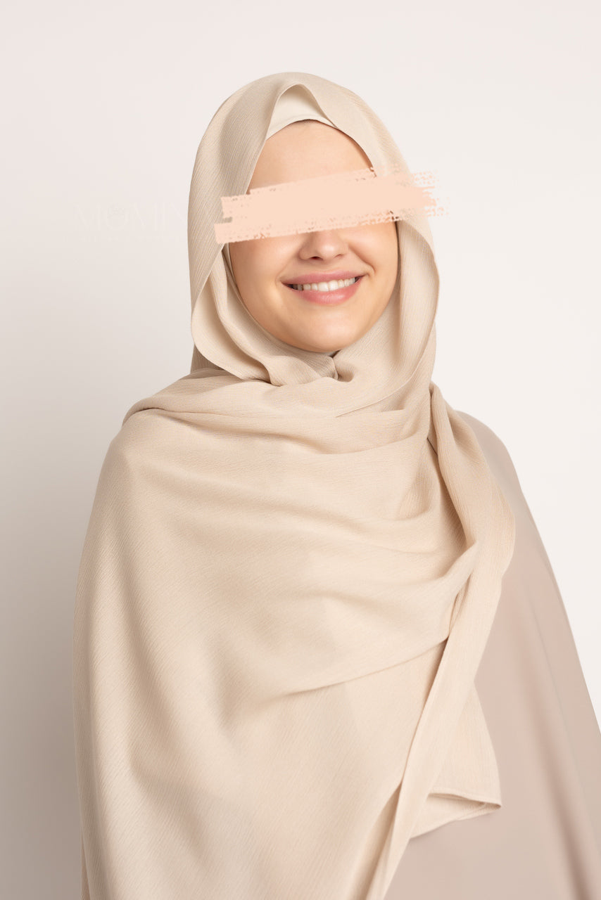 Premium Rayon Hijab - Soft Sand