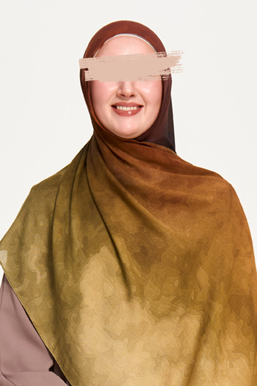 Printed Modal Hijab - Autumn Dusk