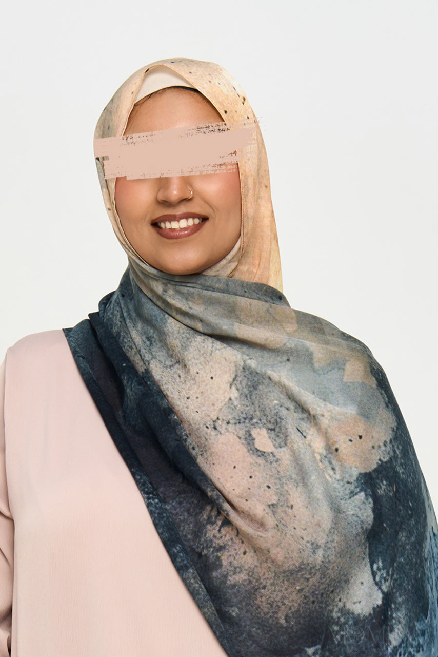 Printed Modal Hijab - Coastal Dunes