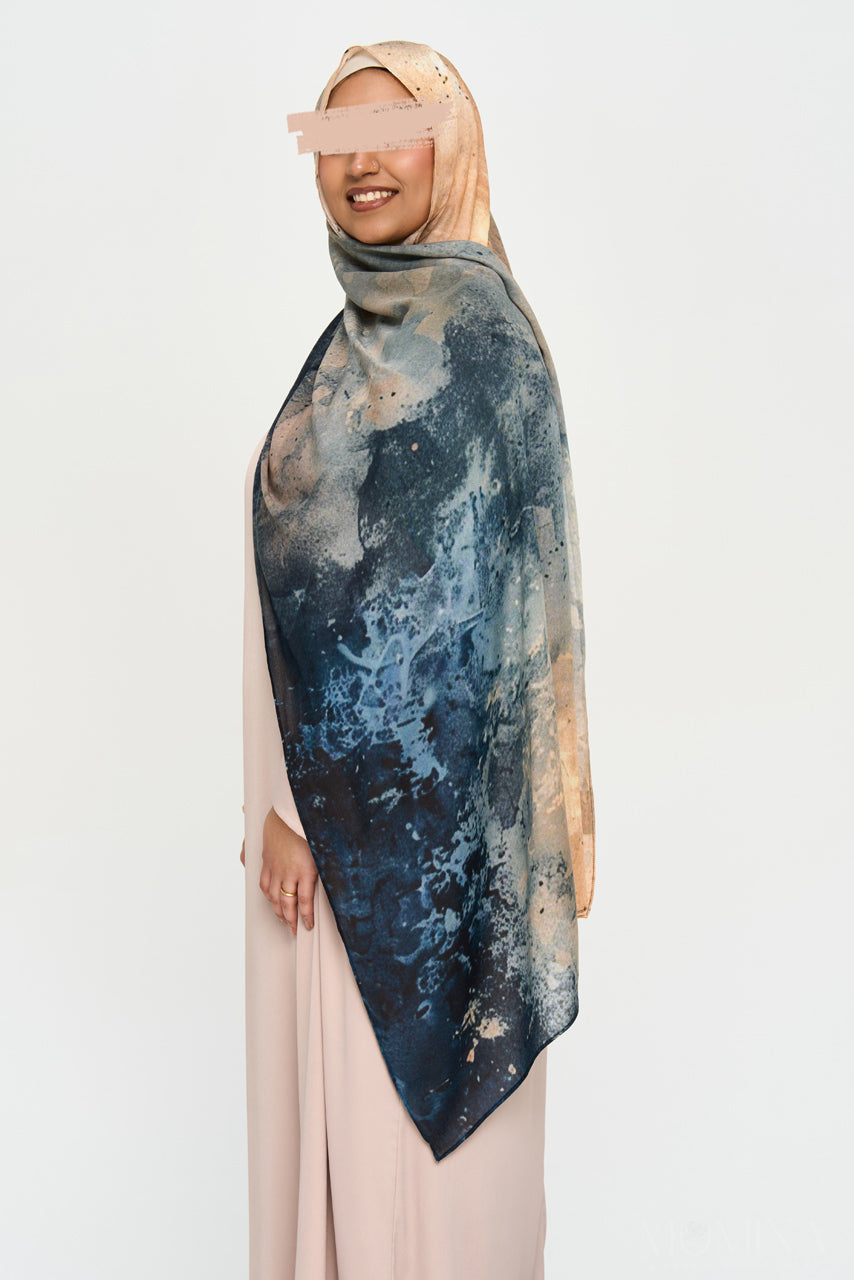 Printed Modal Hijab - Coastal Dunes